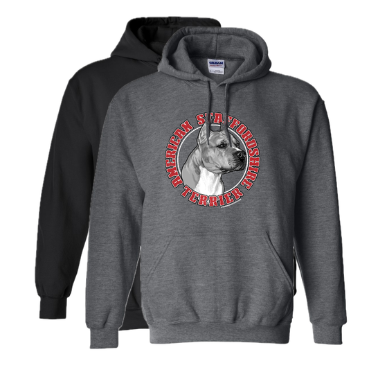 American Staffordshire Terrier head drawing Hooded Sweatshirt